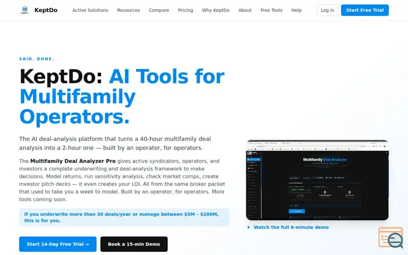 Screenshot of Multifamily Deal Analyzer Pro 