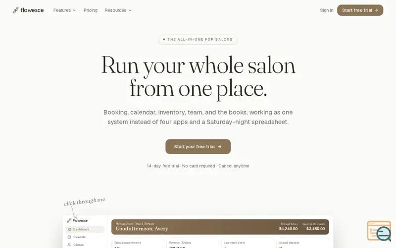 Screenshot of Flowesce