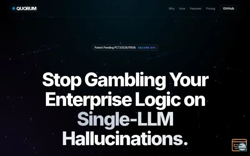 Screenshot of Quorum — Multi-LLM Starter Kit
