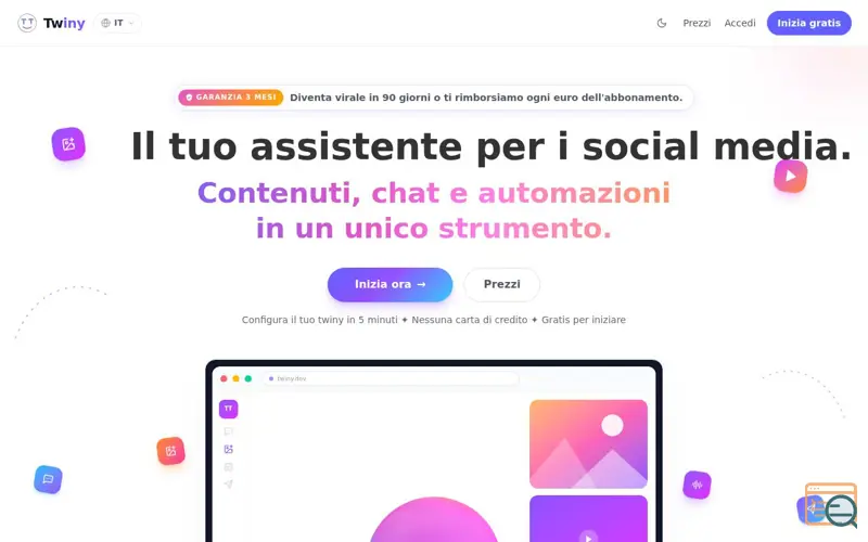 Screenshot of Twiny
