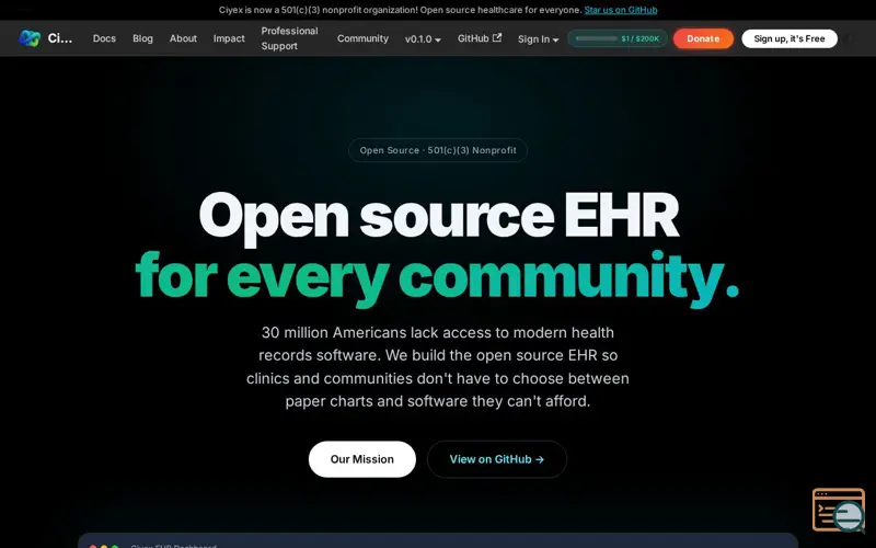 Screenshot of Ciyex EHR