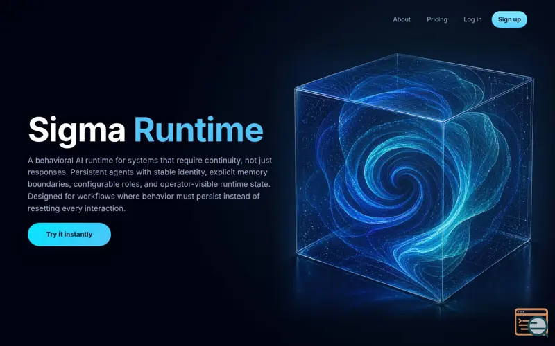 Screenshot of Sigma Runtime