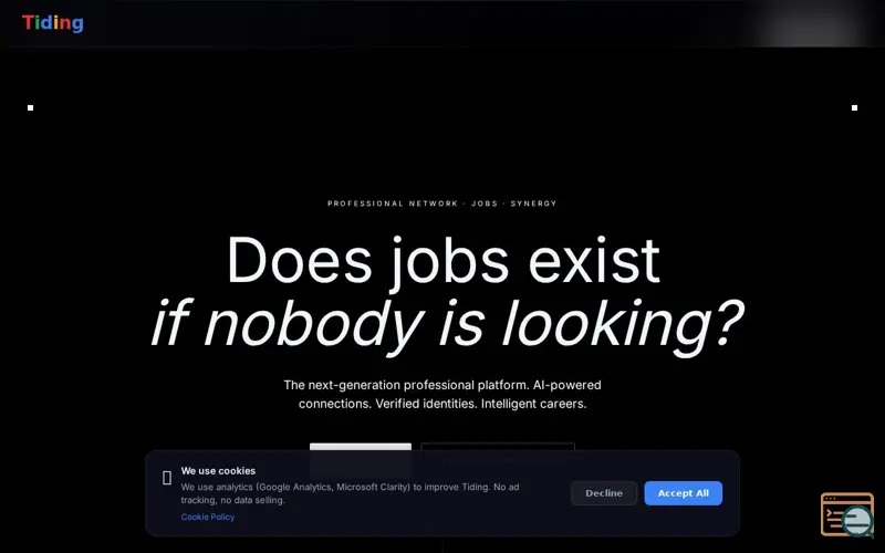 Screenshot of Tiding