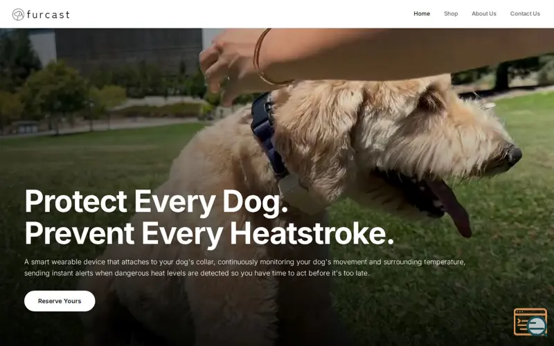 Screenshot of furcast