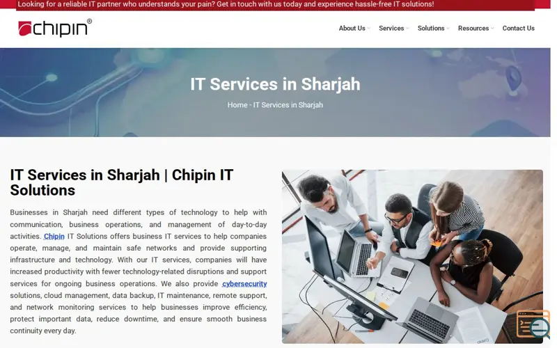 Screenshot of Chipin Corp