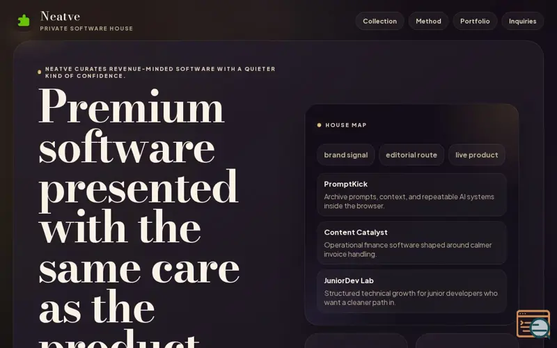 Screenshot of Neatve