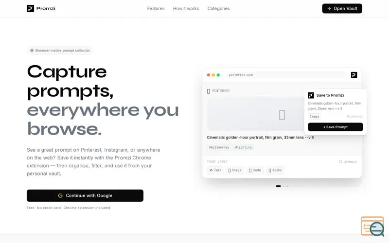 Screenshot of Promzi