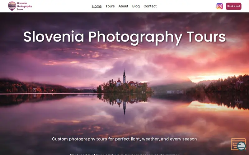 Screenshot of Slovenia Photography Tours