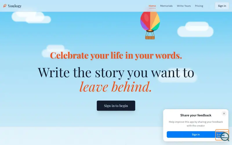 Screenshot of Youlogy