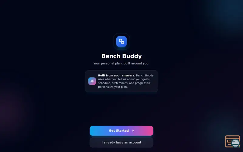 Screenshot of Bench Buddy