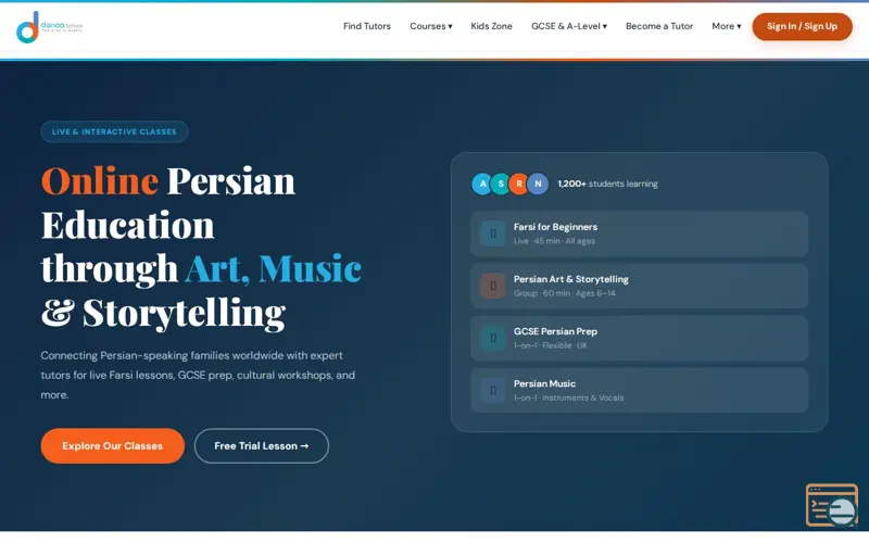 Screenshot of Danaa School