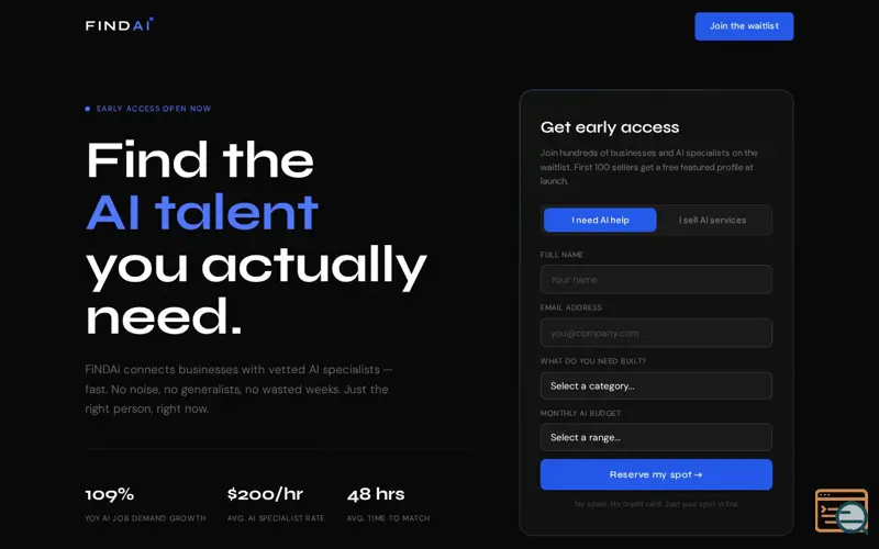 Screenshot of FiNDAi