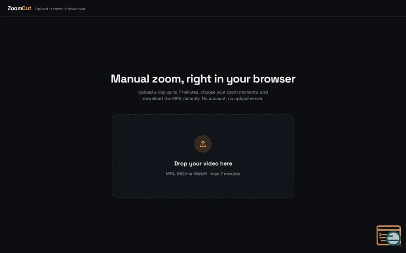 Screenshot of Zoomcut 