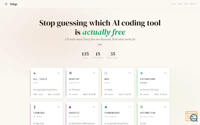 Screenshot of Tolop