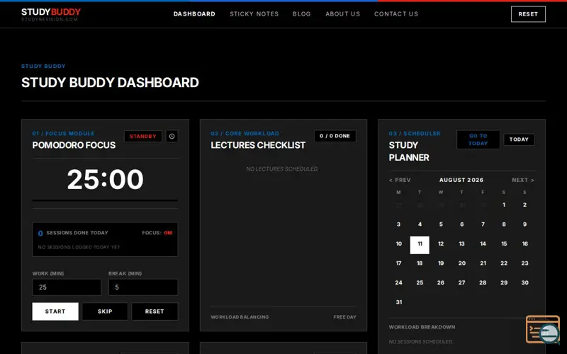 Screenshot of Study Buddy