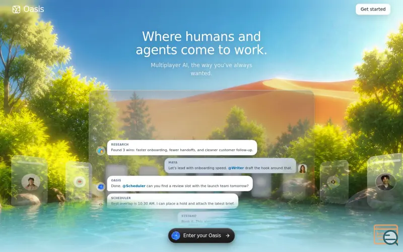 Screenshot of Oasis