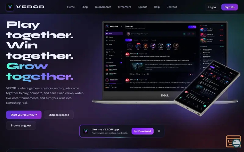 Screenshot of VERGR