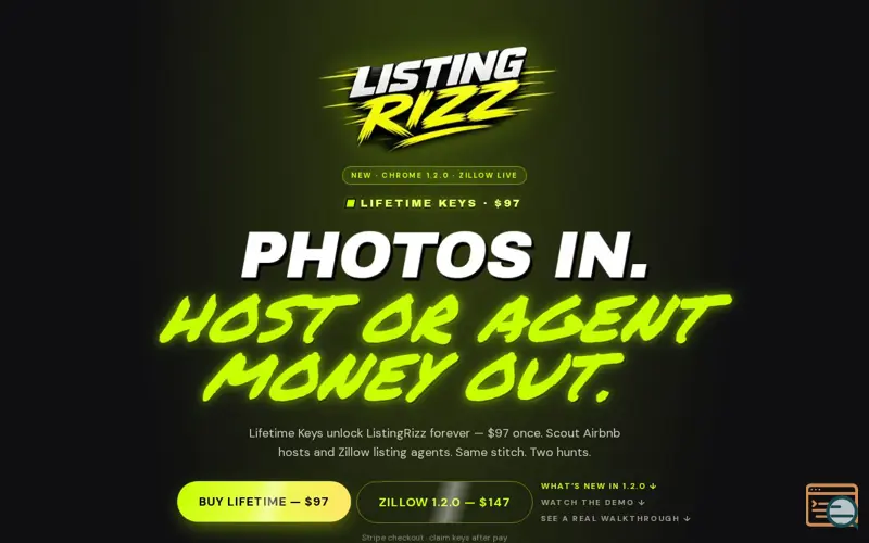 Screenshot of ListingRizz - AI Airbnb Hustle 2026