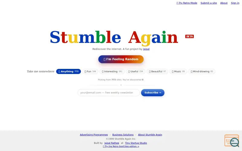 Screenshot of StumbleUpon Is Back (Kinda)