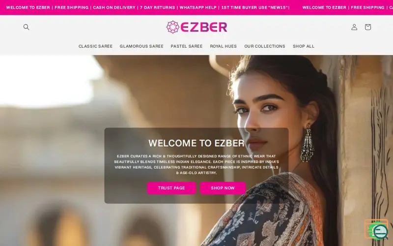 Screenshot of EZBER