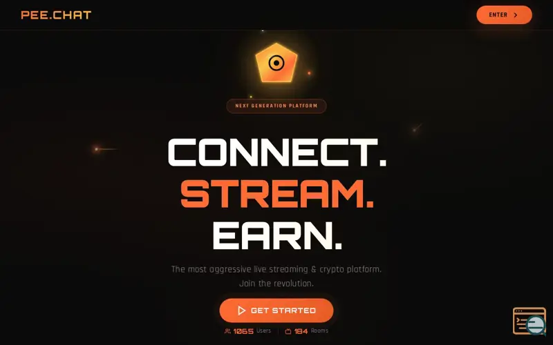 Screenshot of PEE.CHAT - NEXT GEN LIVE STREAM