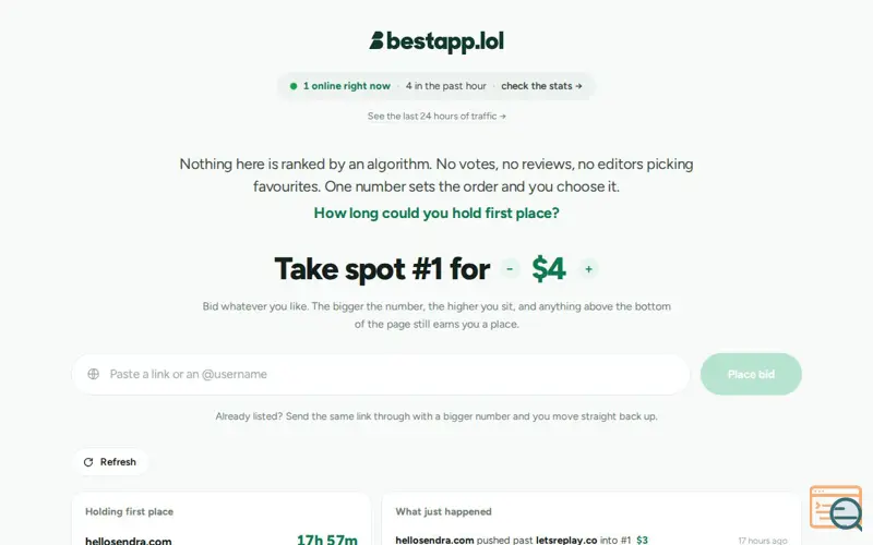 Screenshot of bestapp.lol