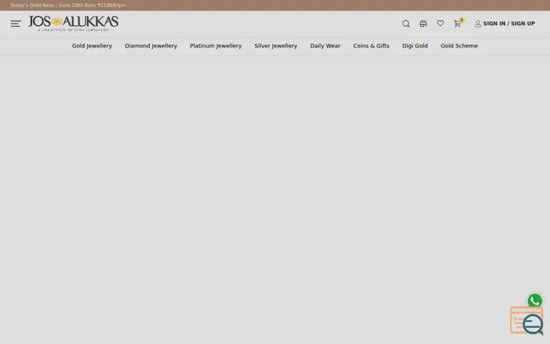 Screenshot of Jos Alukkas Online