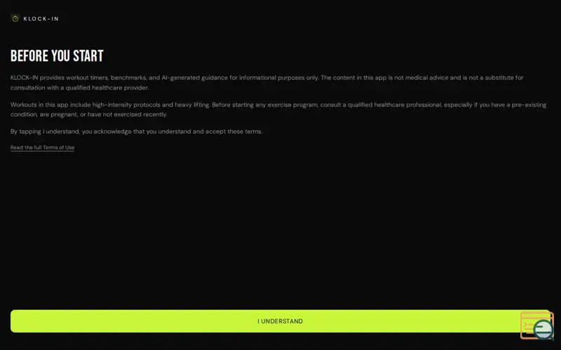 Screenshot of Klock-In