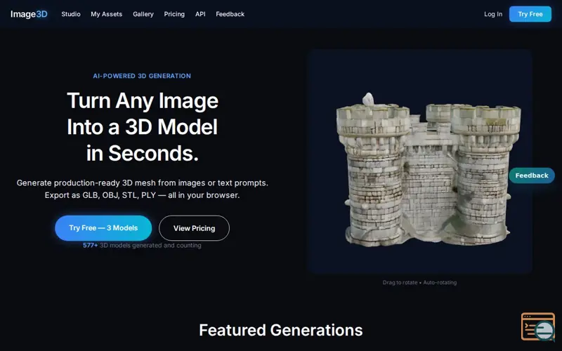 Screenshot of Image3D