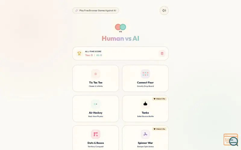 Screenshot of Human vs AI