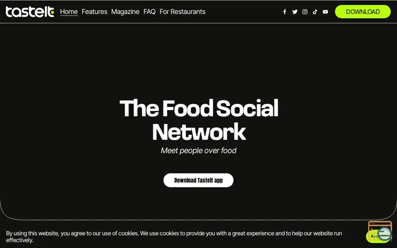 Screenshot of tasteit