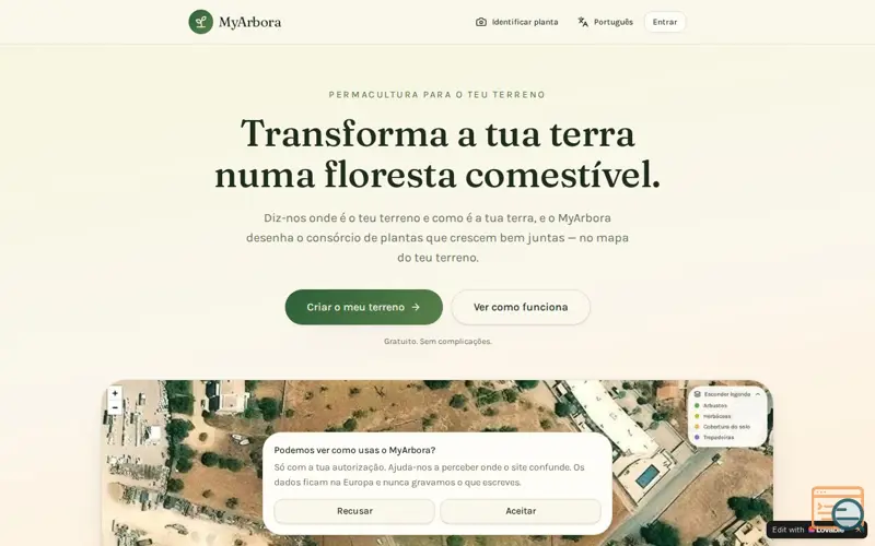 Screenshot of MyArbora