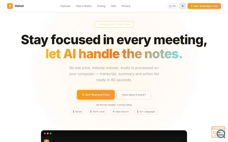 Screenshot of Velnot
