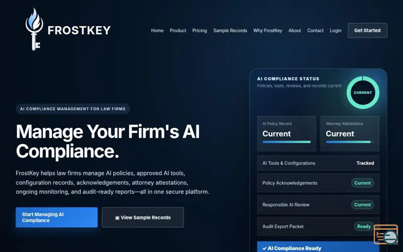 Screenshot of FrostKey
