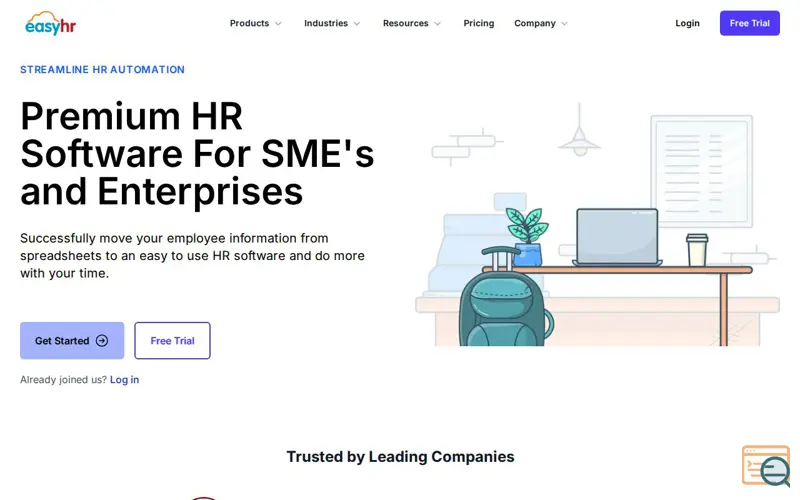 Screenshot of EasyHR