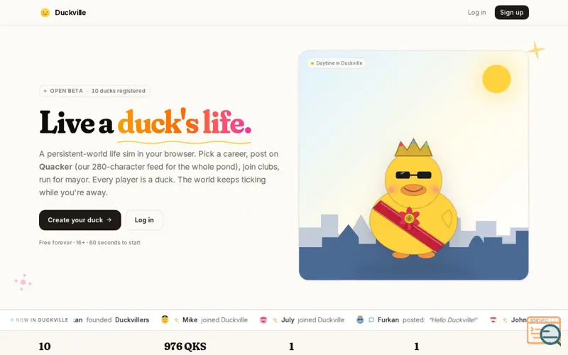 Screenshot of Duckville