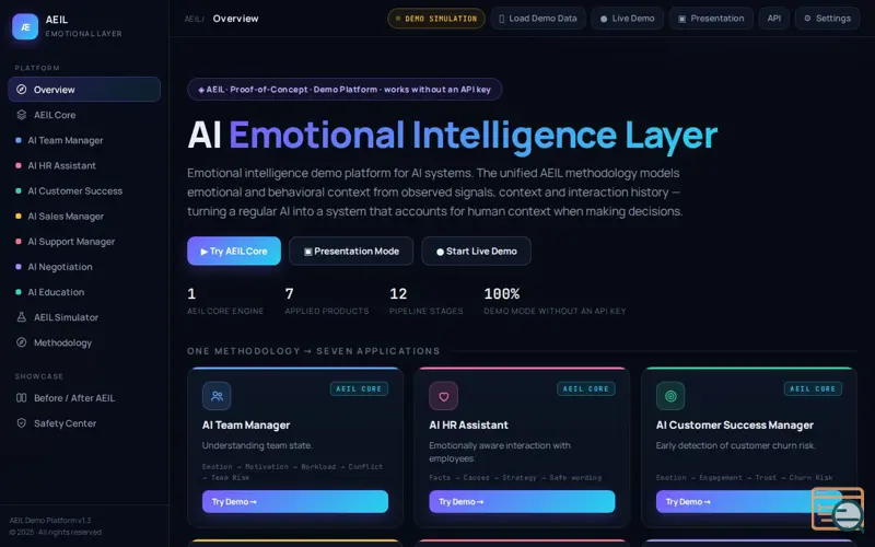 Screenshot of AI Emotional Intelligence Layer