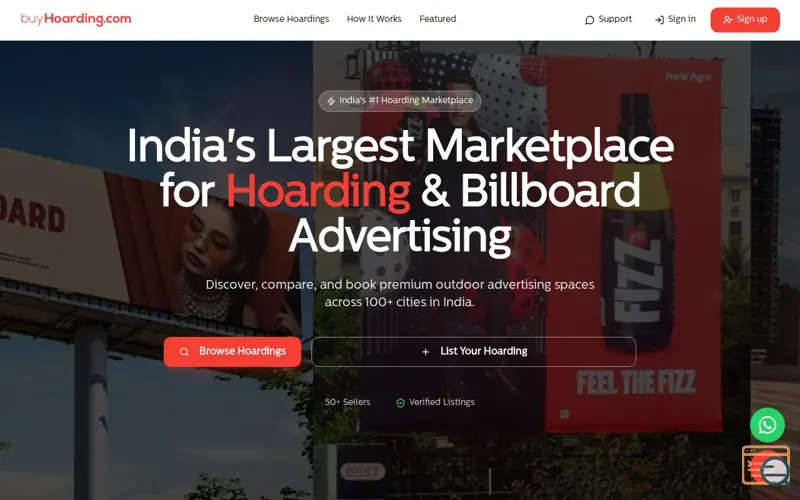 Screenshot of BuyHoarding.com