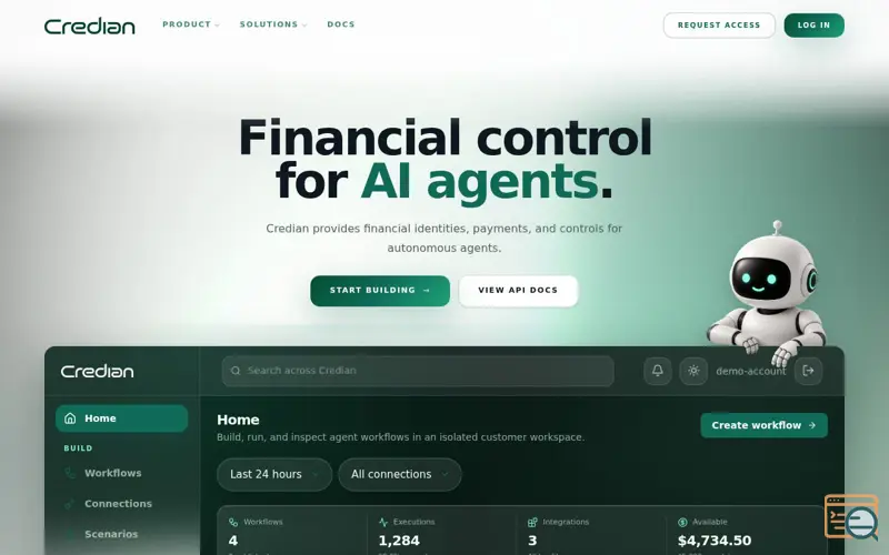 Screenshot of Credian