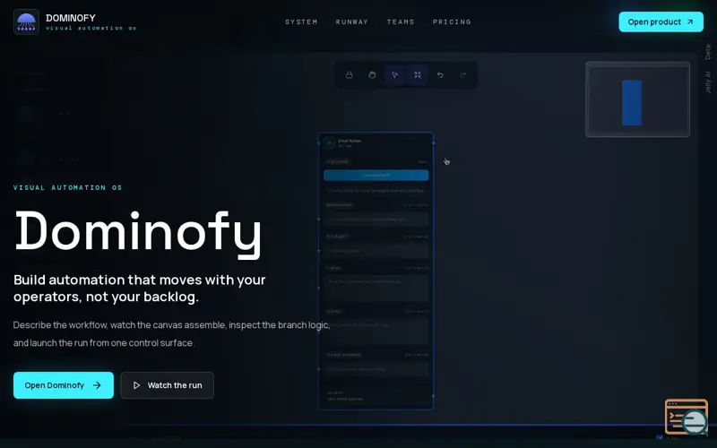 Screenshot of Dominofy