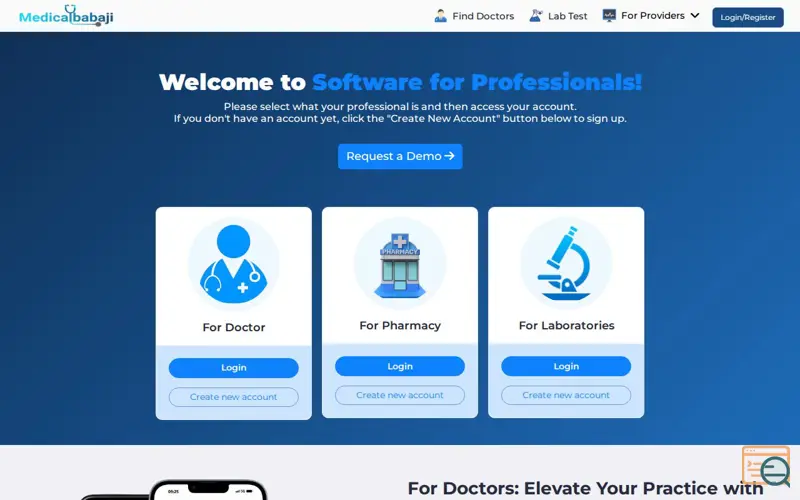 Screenshot of Clinic Management Software 