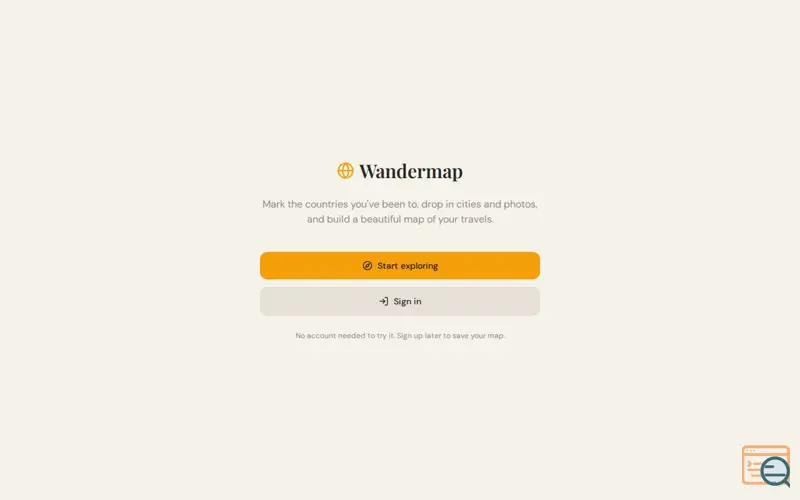 Screenshot of Wandermap