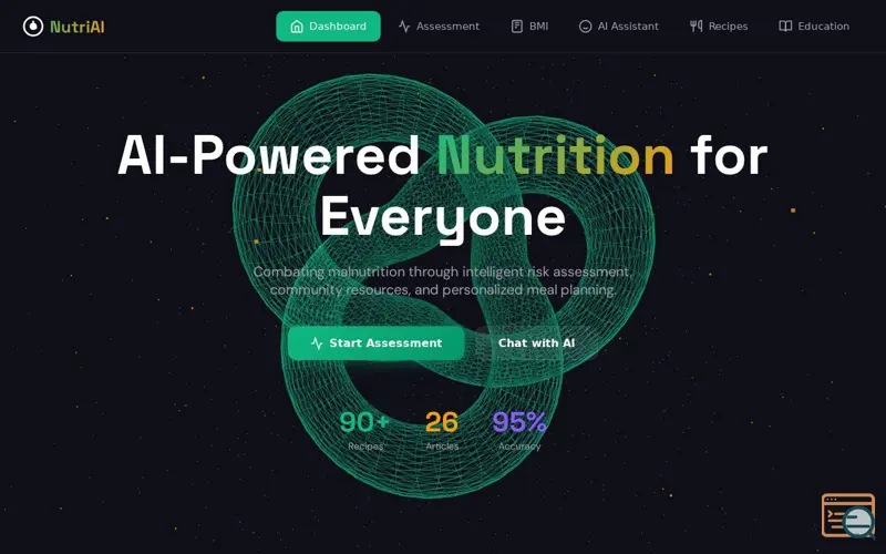 Screenshot of NutriAI