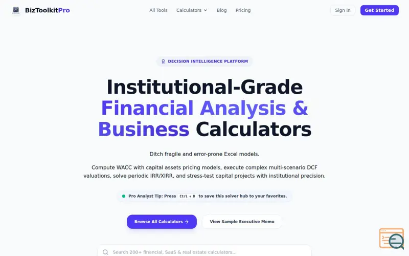 Screenshot of BizToolkitPro