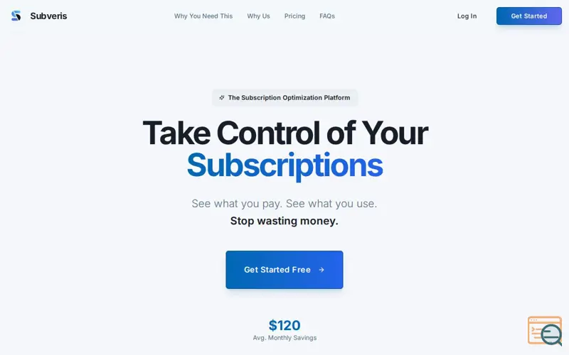 Screenshot of Subveris