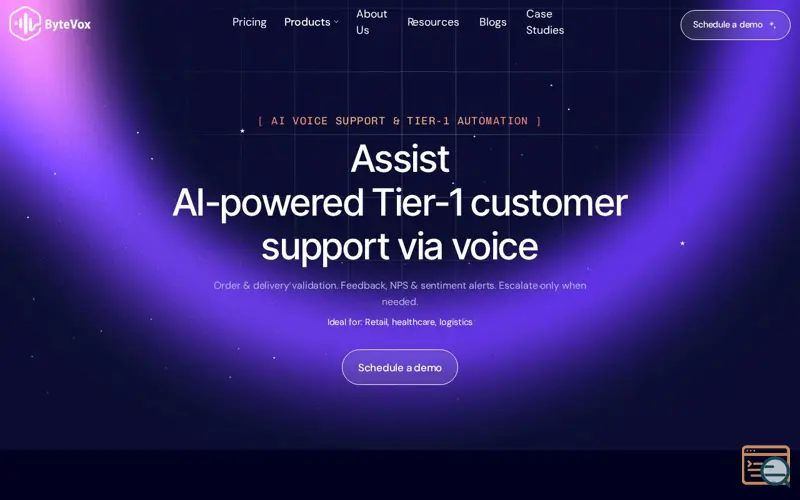 Screenshot of ByteVox Assist