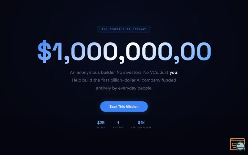 Screenshot of BillionBack