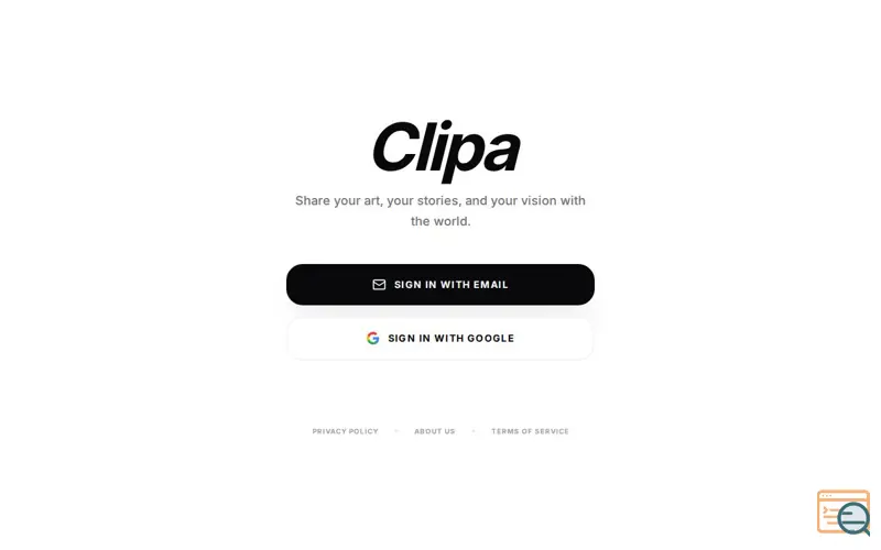 Screenshot of Clipa, a launch using ahost.uz