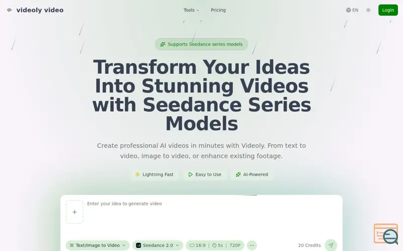 Screenshot of Videoly
