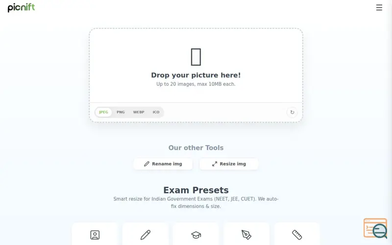 Screenshot of Picnift
